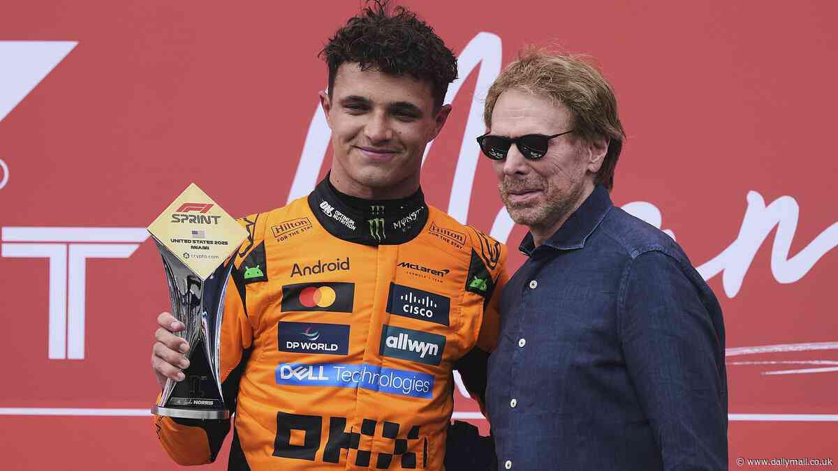 Lando Norris wins Miami Grand Prix sprint race in pouring rain after timely safety car - as Max Verstappen misses out after 10-second penalty