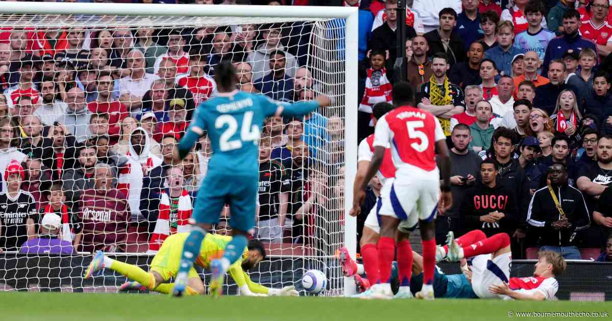 Gunned down: Cherries come from behind to seal first ever double over Arsenal
