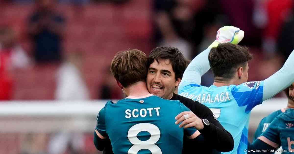 Iraola over the moon with Gunners double - and finally scoring from set plays