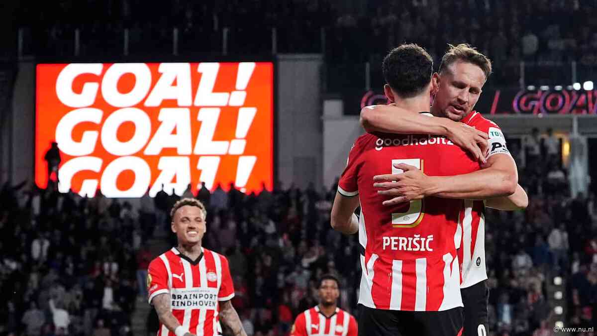 PSV wint dankzij hattrick Perisic ruim van Fortuna en legt druk op koploper Ajax