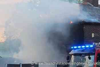Fire crews scramble to house fire after reports of loud bang