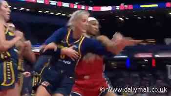Caitlin Clark's new Indiana Fever teammate gets brutally shoved to the ground twice