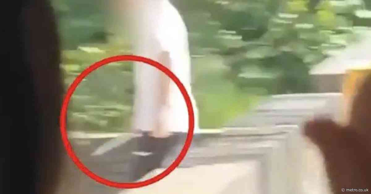 Two injured at school after pupil ‘seen wandering around brandishing huge knife’