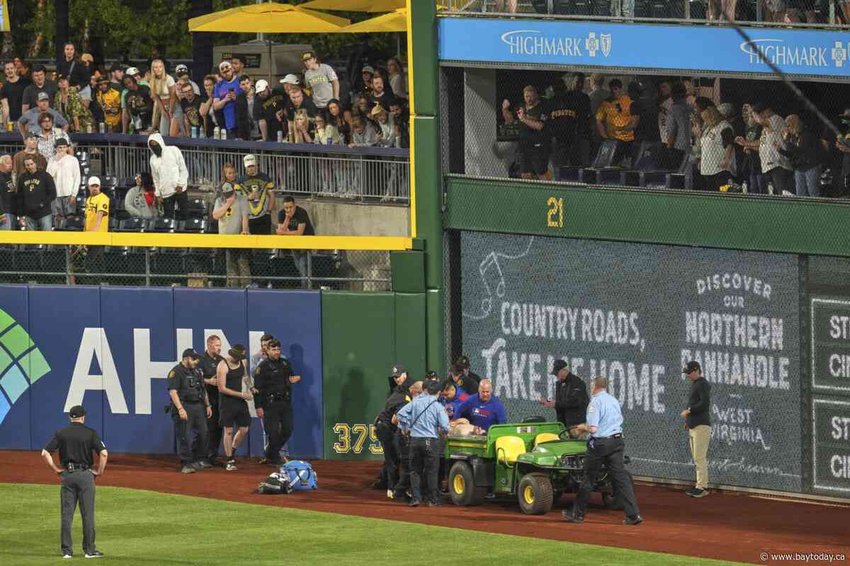 The 20-year-old man who fell to the warning track at a Pirates game is awake