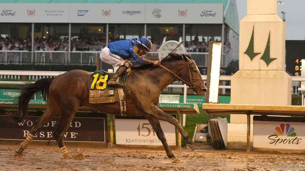 Sovereignty wins 2025 Kentucky Derby in thrilling finish in sloppy conditions
