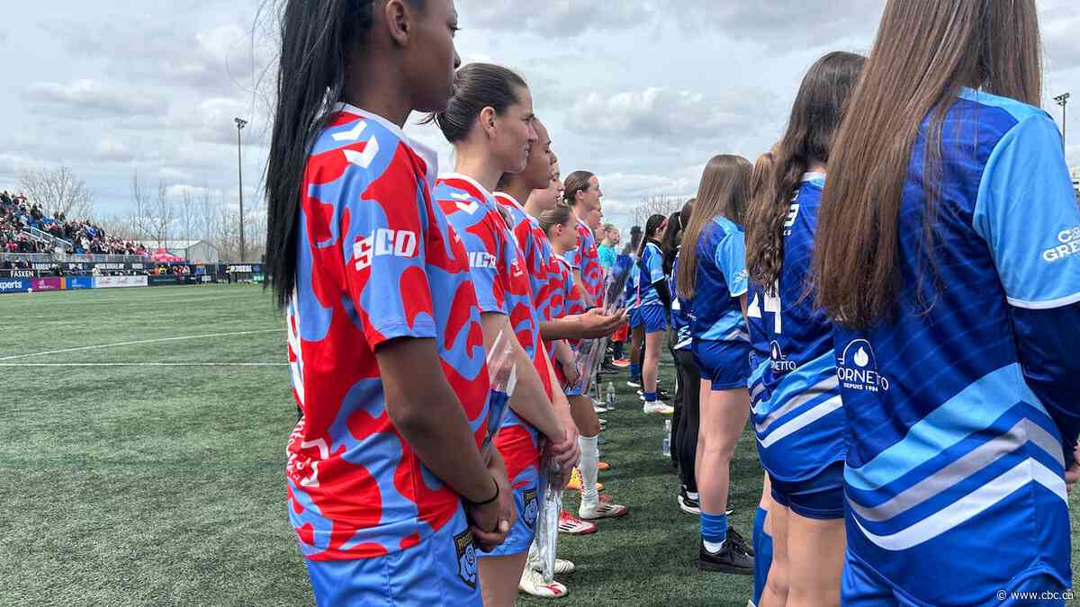 Montreal Roses FC play 1st ever home game to a full house