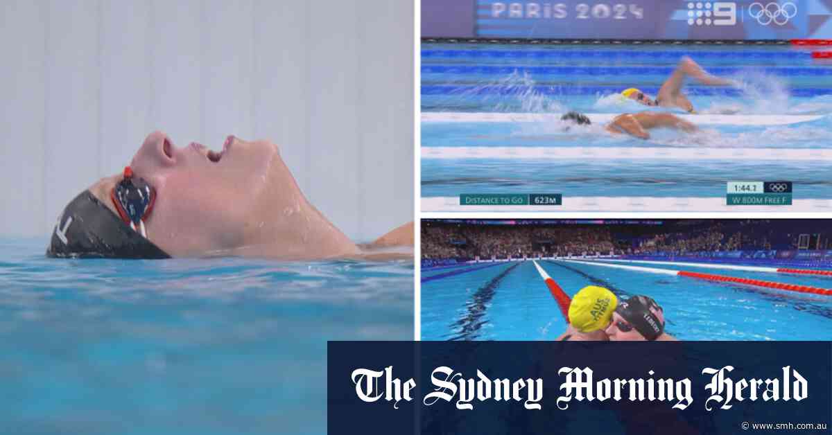 Ledecky claims gold, Titmus silver in titanic 800m battle