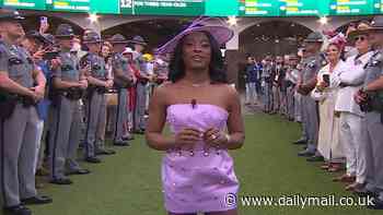 'Cringey' Simone Biles divides Kentucky Derby viewers as she performs iconic racing tradition