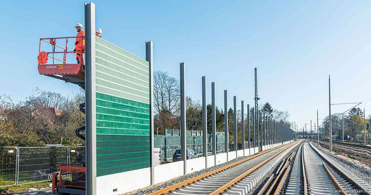 70 Kilometer Lärmschutzwände an Bahnstrecken gebaut