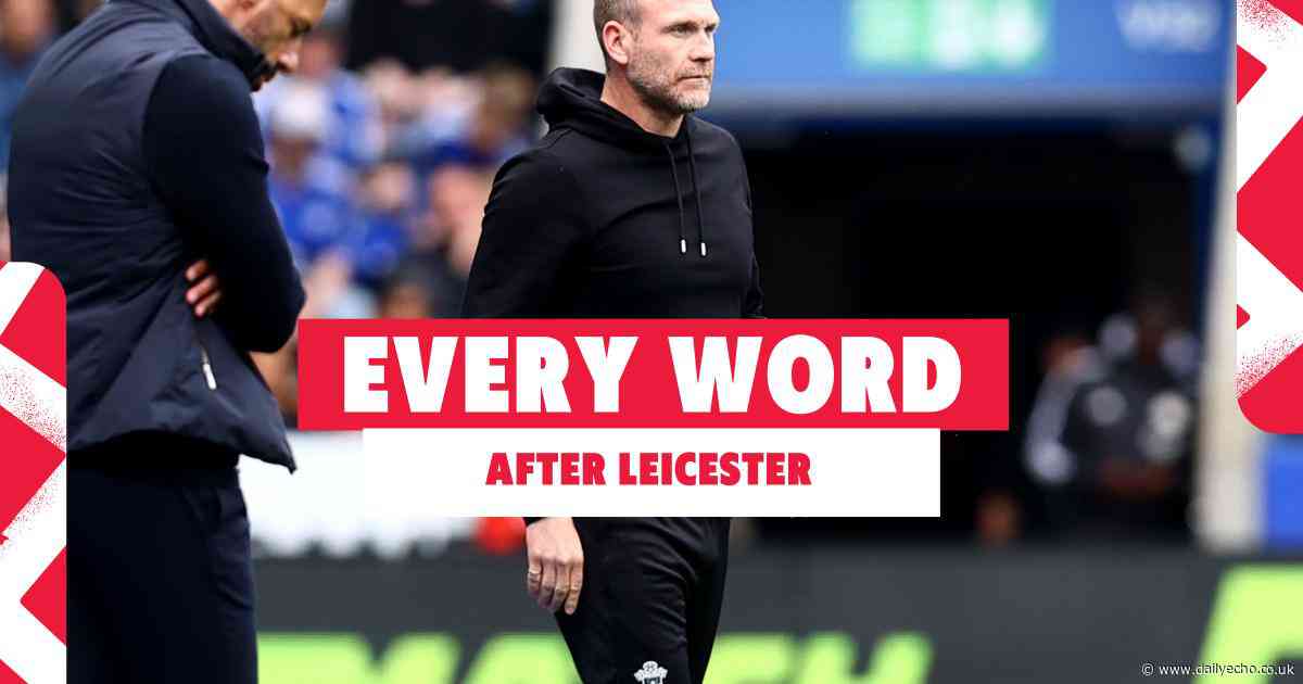 Every word Rusk said on tactics at Leicester, substitutions and a warning to players