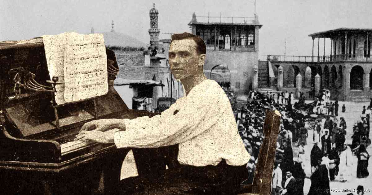 Hampshire soldiers pictured at concert in First World War Iraq