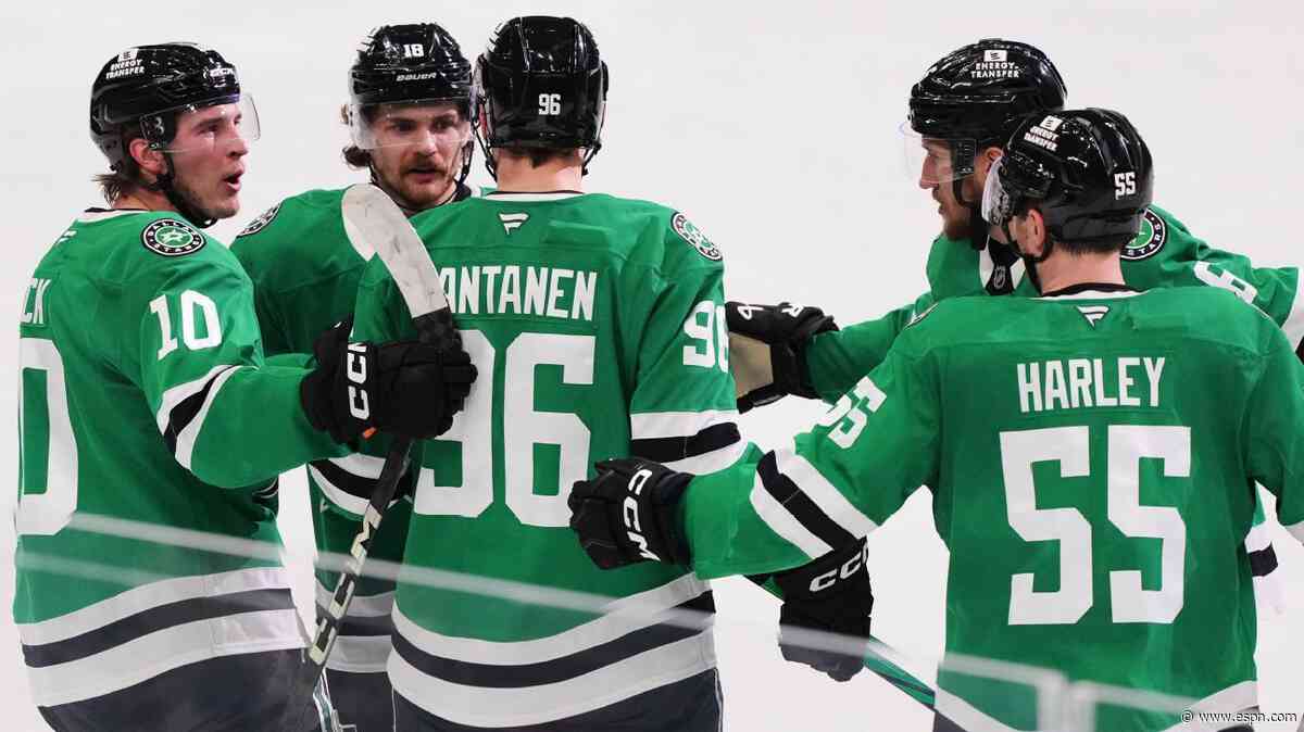 Rantanen hat trick rallies Stars past Avs in G7