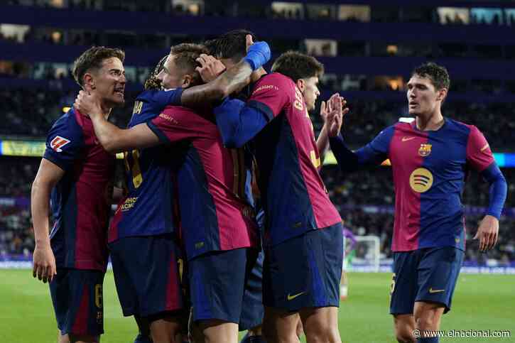 El Barcelona cumple en Valladolid y amplía ventaja con el Real Madrid