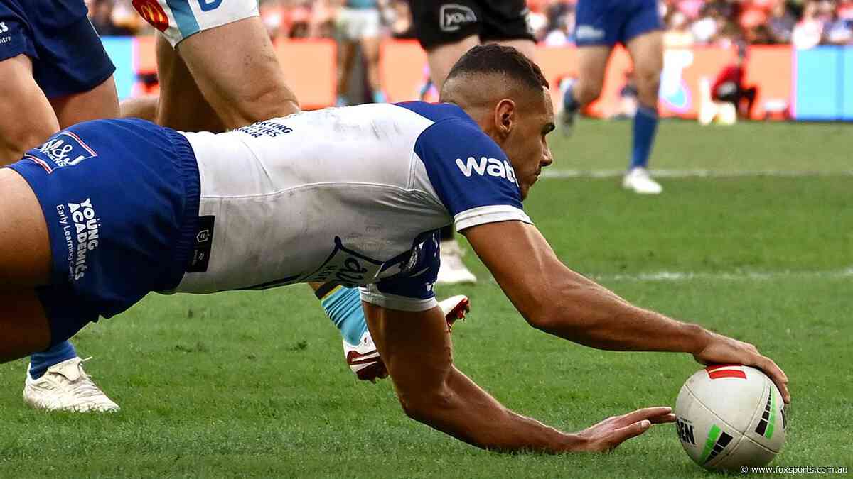 ‘Down for the count’: Dogs’ dominant Origin hopefuls put on a show in victory over Titans
