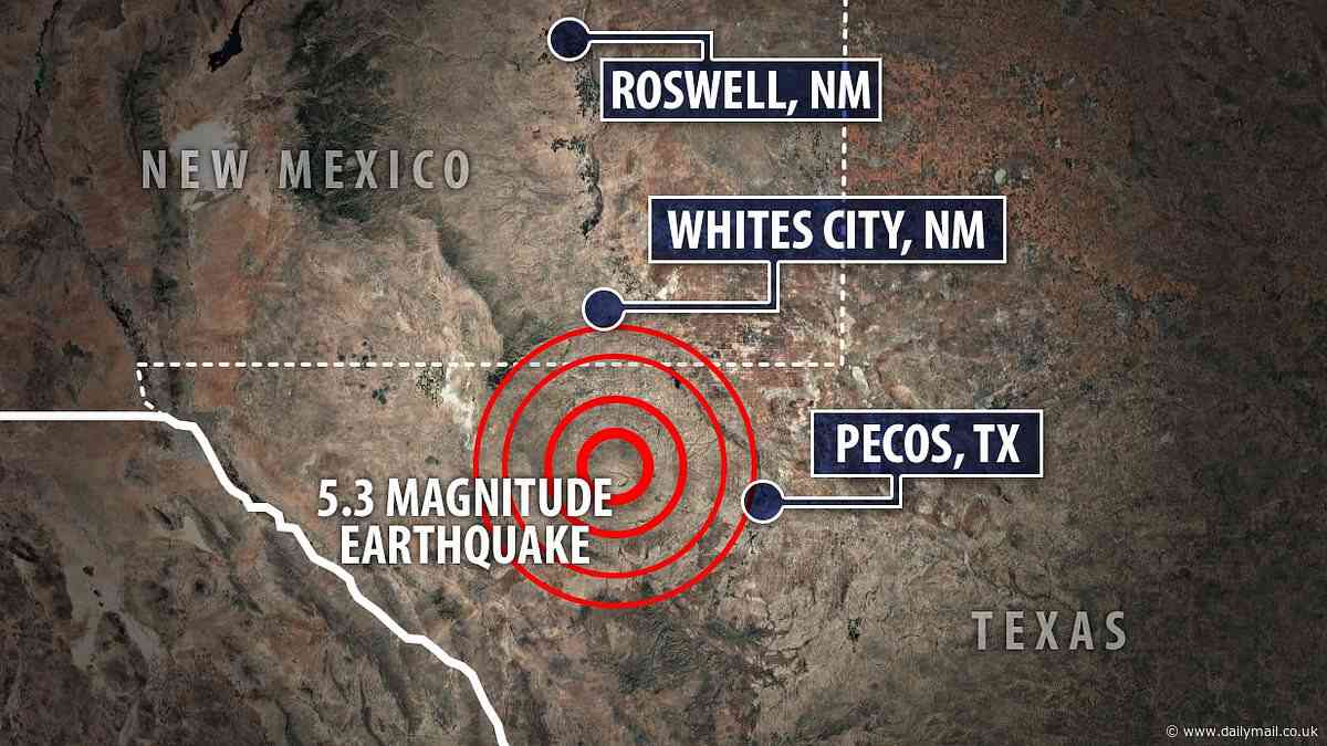 Series of earthquakes rock remote area in West Texas as tremors are felt more than 100 miles away