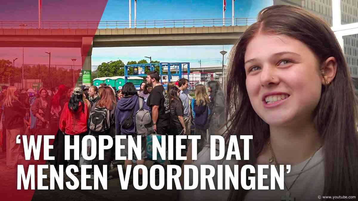 Nu al honderden fans in de rij voor concert dat Billie Eilish morgen geeft