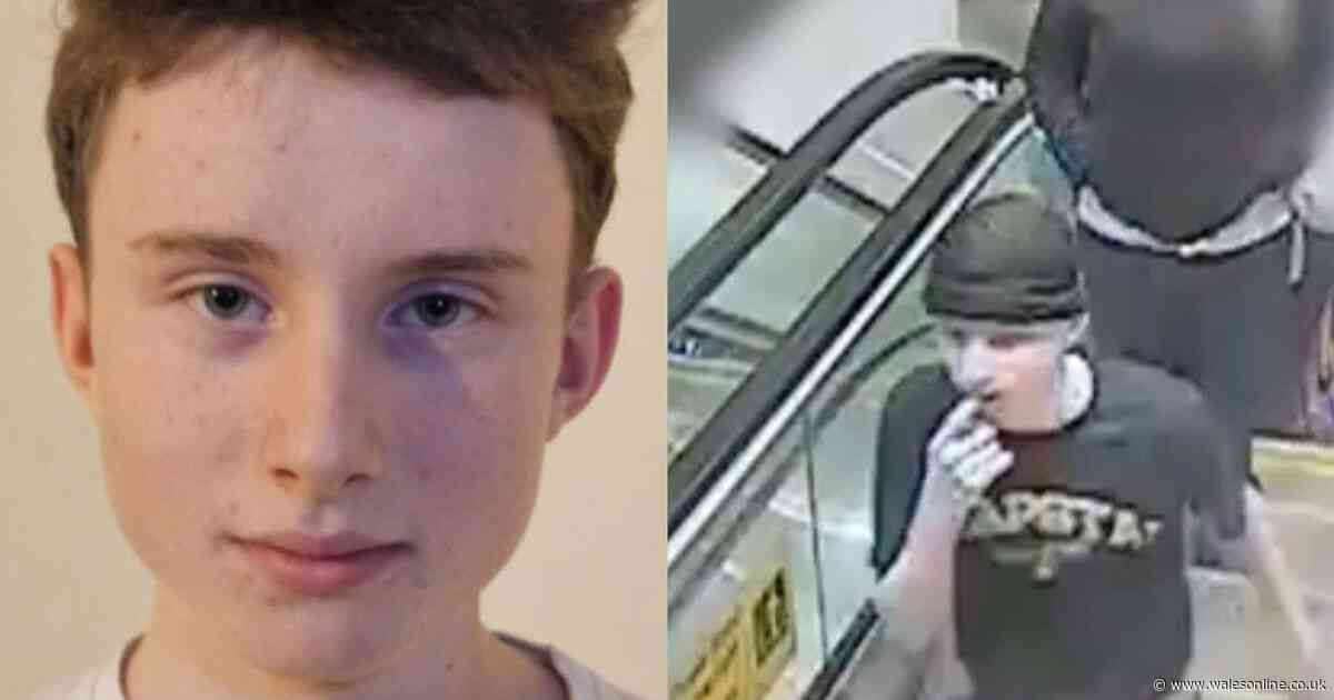 Major police search as Welsh teen disappears with last sighting 150 miles from home