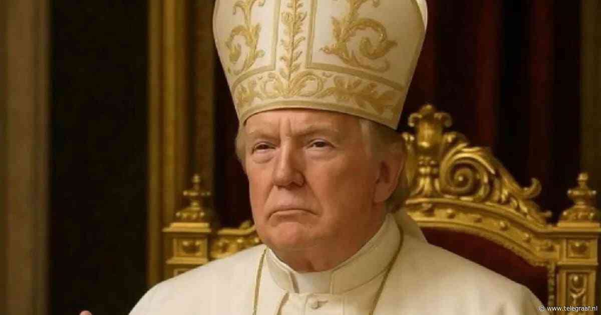Foto van Trump als paus krijgt kritiek: ’Pathologische grootheidswaanzin’