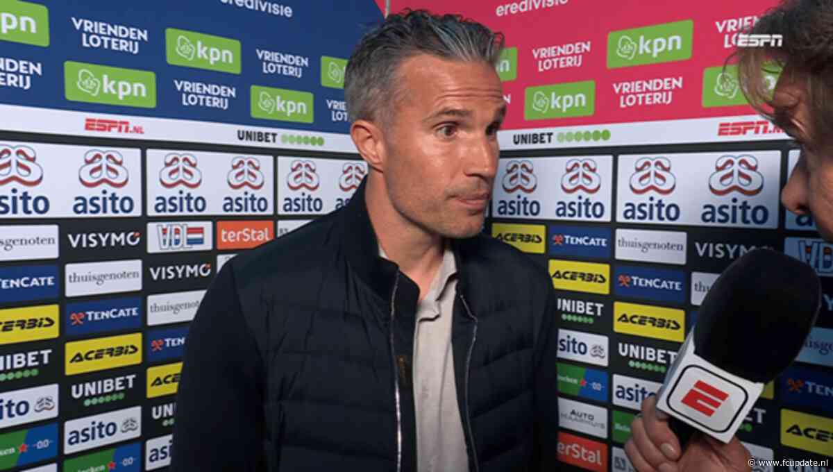 Kraay zorgt voor complete verbazing bij Van Persie als vertrek van Feyenoorder ter sprake komt