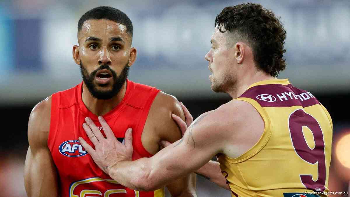 LIVE: Biggest Pineapple Grapple ever as Lions, Suns fight for AFL top spot after spicy build-up