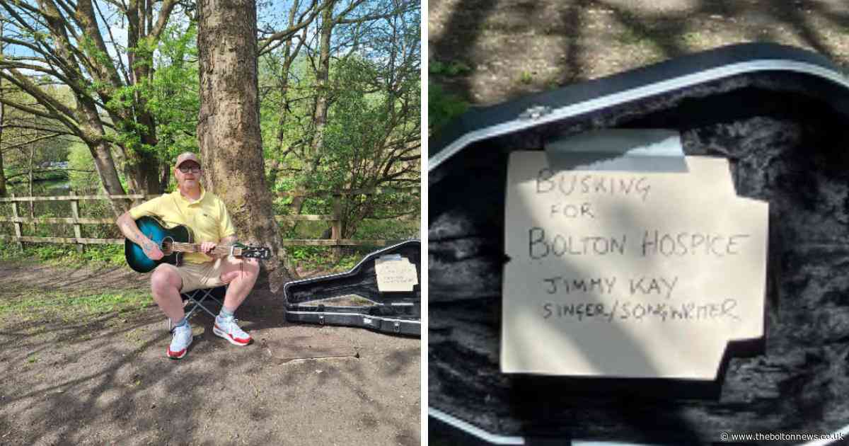 Bolton musician hopes to 'start a movement' as he busks in park for great cause
