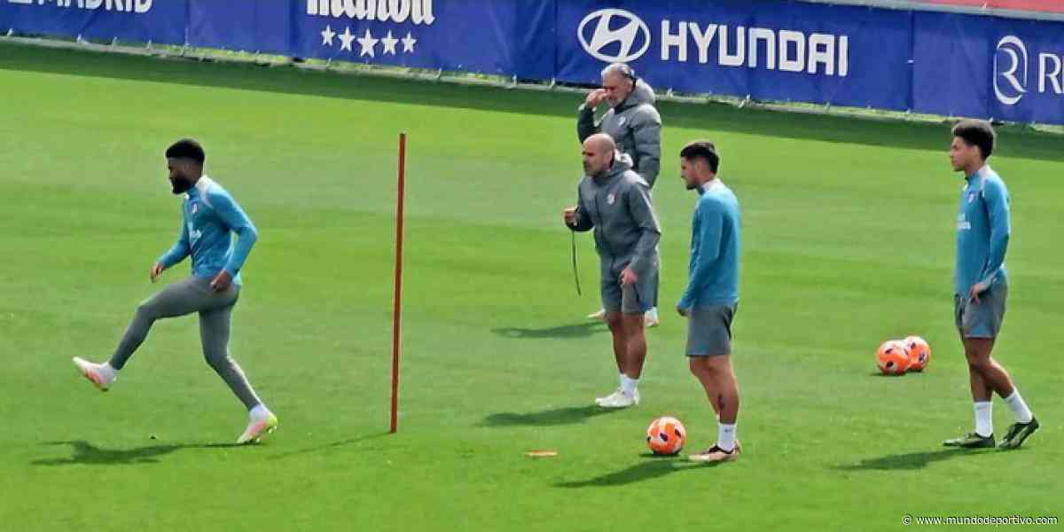 El Atlético volvió al trabajo, con una 'baja'