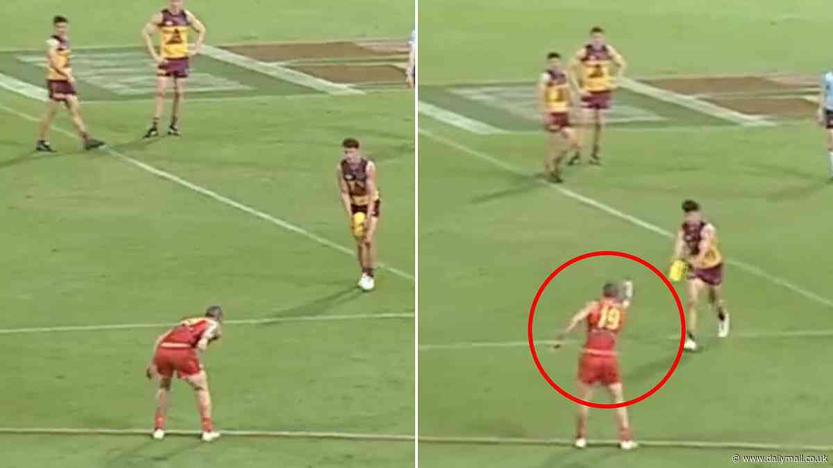 Gold Coast Suns youngster gives away penalty for the most bizarre reason