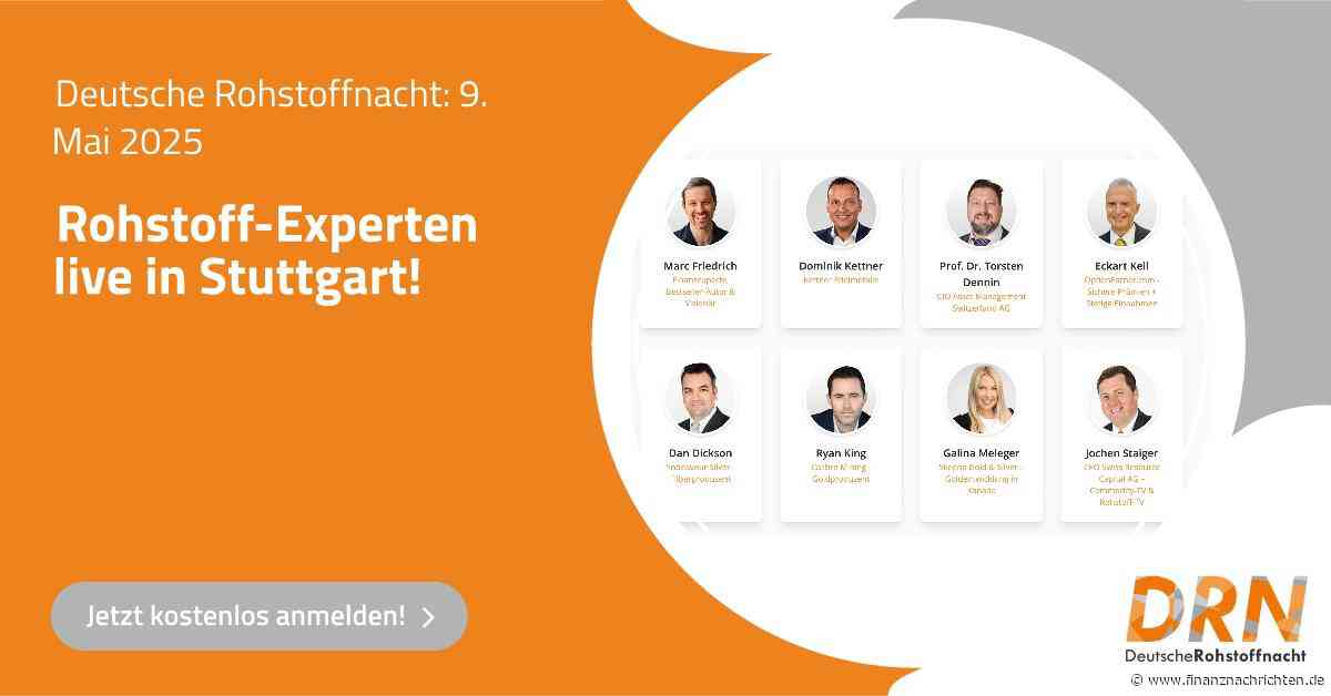 Alles rund ums Thema Rohstoffe: Marc Friedrich und Dominik Kettner live auf der Bühne! Kostenlos und informativ!