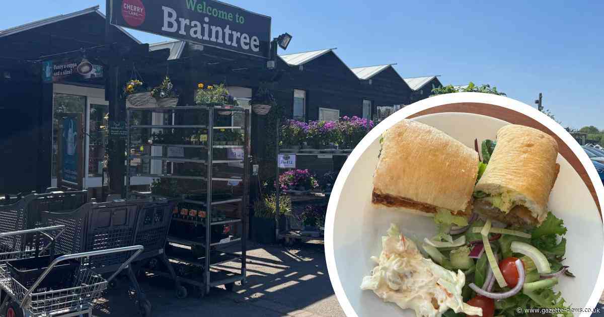 We enjoyed a tasty lunch at a popular garden centre in Essex