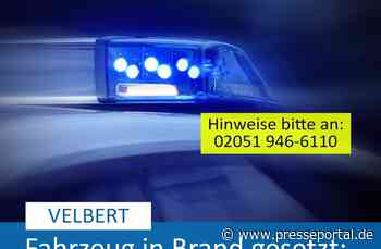 POL-ME: Fahrzeug in Brand gesetzt: Die Polizei ermittelt und bittet um Hinweise - 2505010