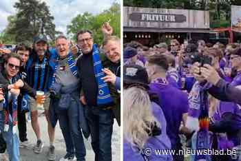 LIVE. Fandorpen lopen stilaan aardig vol, supporters van Club Brugge en Anderlecht maken er een feest van