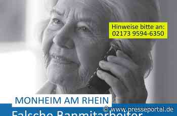 POL-ME: Seniorin von falschen Bankmitarbeitern betrogen - 250511