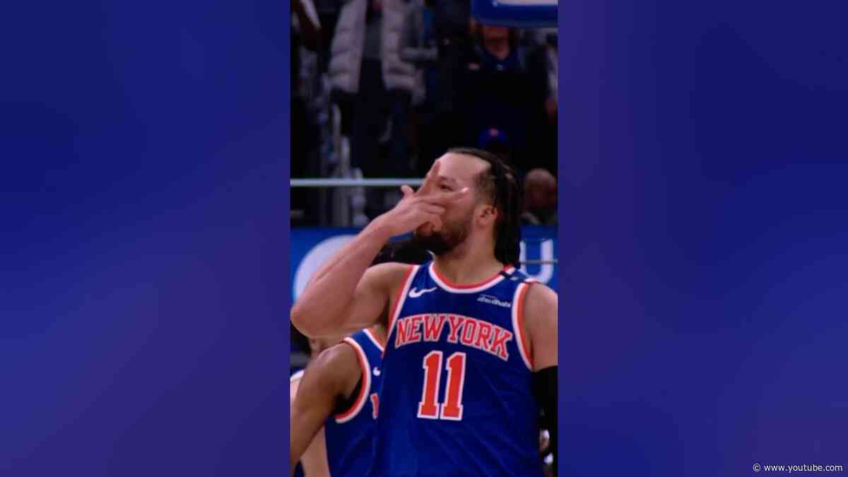 the Jalen Brunson double bang dagger in Game 6 will never be forgotten. 🔥🍿 #knicks #nbaplayoffs