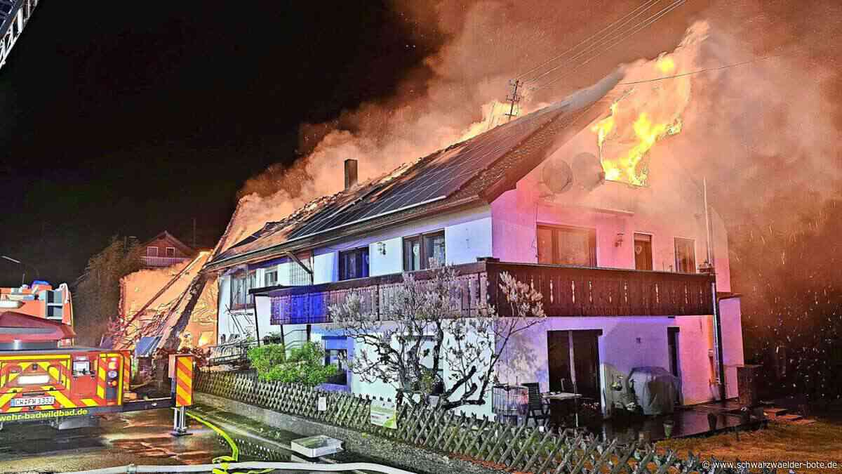 Nach Großbrand läuft Spendensammlung: Familie in Bad Wildbad steht vor Scherbenhaufen – “lasst uns jetzt helfen“