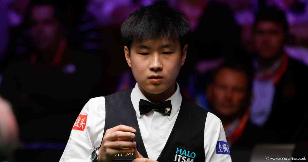World Championship finalist Zhao Xintong plays as an amateur after huge scandal rocked snooker