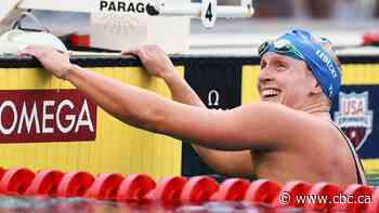 Ledecky breaks own world record in 800m free, Canada's Kharun wins 100m fly at Tyr Pro Meet