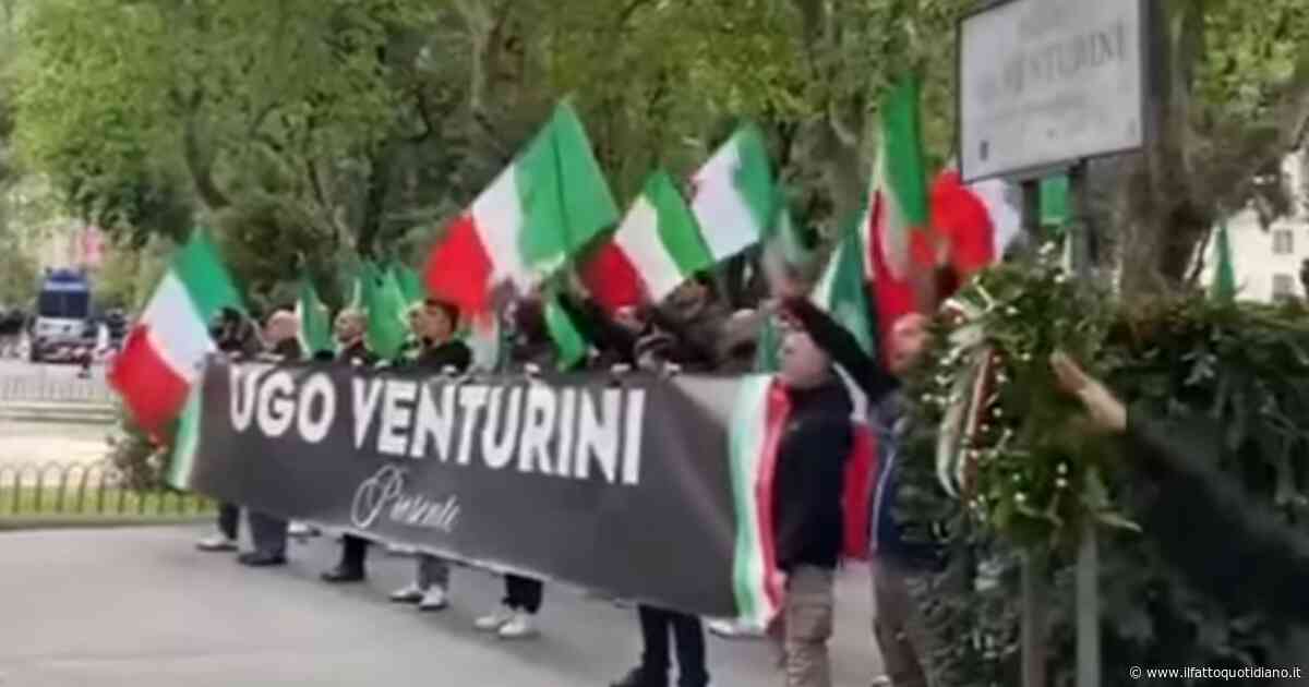 Saluti romani a Genova alla commemorazione per Ugo Venturini, il centrosinistra: “Inaccettabile”