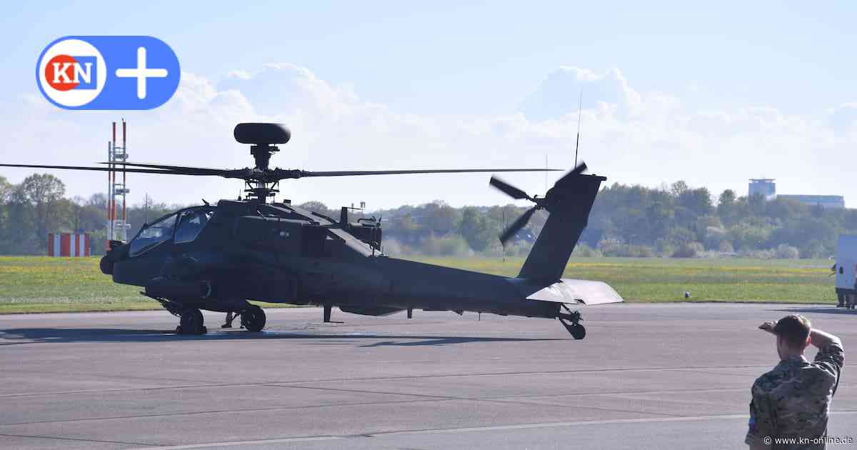 Nach Reparatur in Holtenau: Apache-Kampfhubschrauber kreist über Kiel