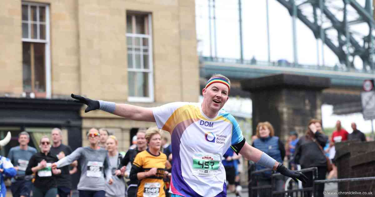 57 Pictures as runners take on the Newcastle Gateshead marathon