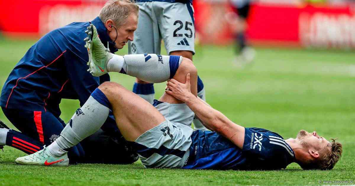 Flinke tegenslag voor Matthijs de Ligt: Manchester United-verdediger moet opnieuw met blessure van het veld