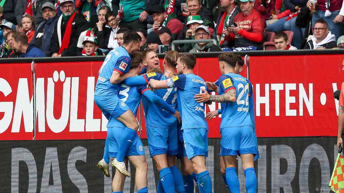 Klarer Sieg in Augsburg: Holstein Kiel brüllt Kampfansage durch den Tabellenkeller