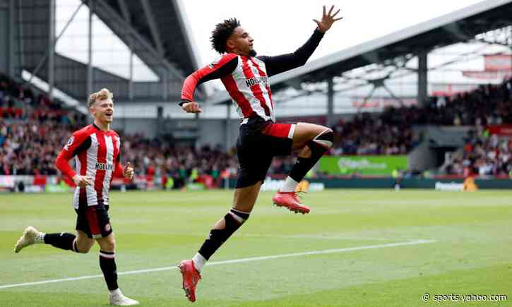 Schade fires rampant Brentford to 4-3 win despite late Manchester United rally