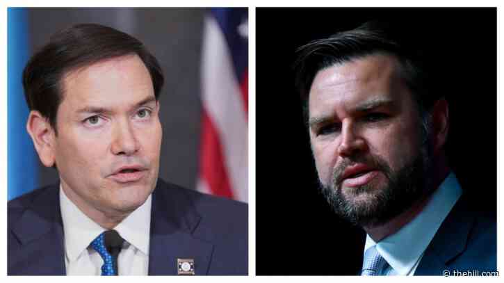 Asked about possible successors, Trump names Vance, Rubio