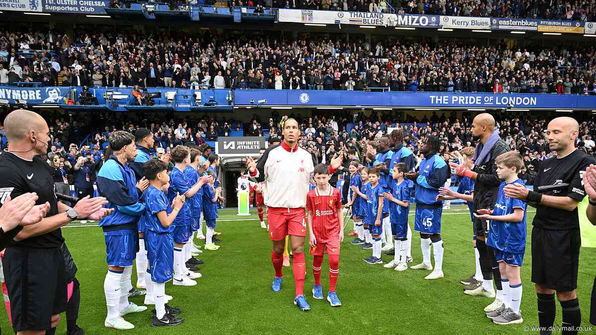 Liverpool are given guard of honour by Chelsea after sealing historic league title - but Arne Slot's side are BOOED by Blues fans at Stamford Bridge