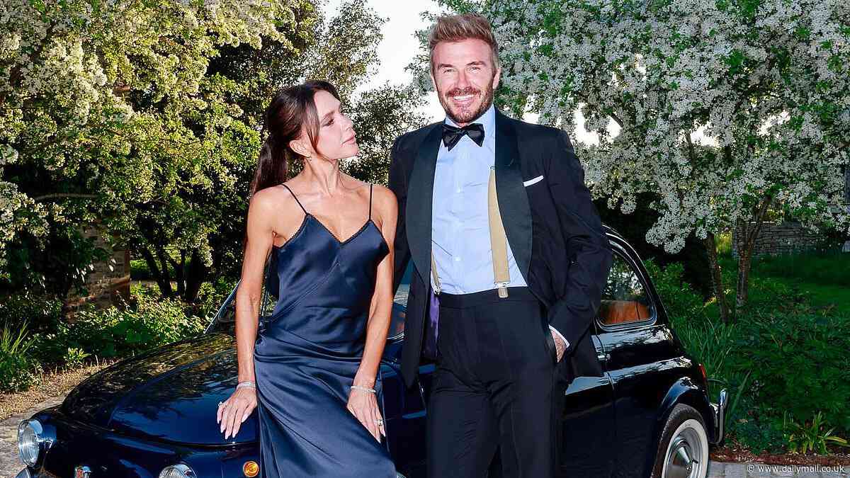 Victoria Beckham gushes she has 'created special memories' in sweet tribute to husband David as she shares photos from his lavish 50th birthday bashes - but snubs son Brooklyn after he skipped all of the celebrations