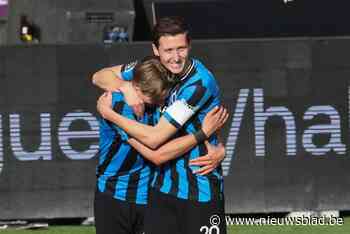 VIDEO. Club Brugge klimt op slag van rust op voorsprong na intikker van Romeo Vermant