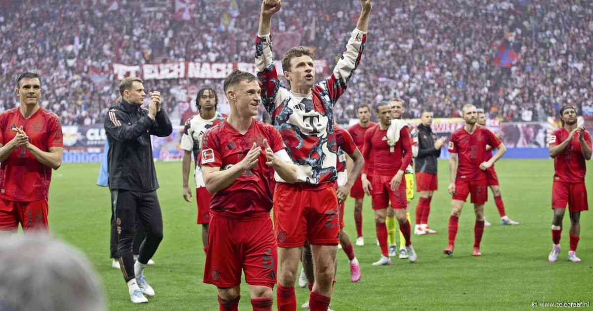 Bayern München kampioen van Duitsland na misstap Jeremie Frimpong met Bayer Leverkusen