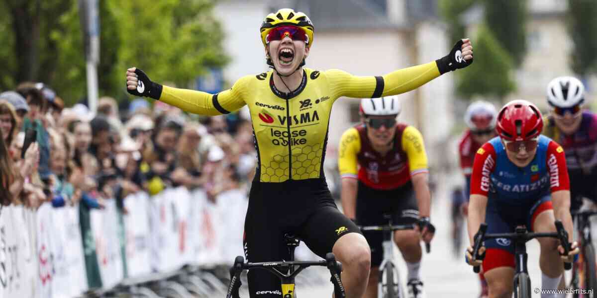 Martina Fidanza laat Visma | Lease a Bike wel juichen in Luxemburg