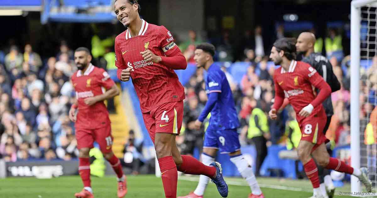 Scorende Van Dijk kan niet voorkomen dat Slot met kampioen Liverpool verliest bij Chelsea