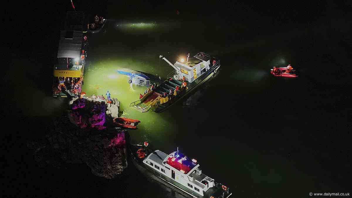 Three dead and 14 missing after two sightseeing boats carrying tourists capsize in China